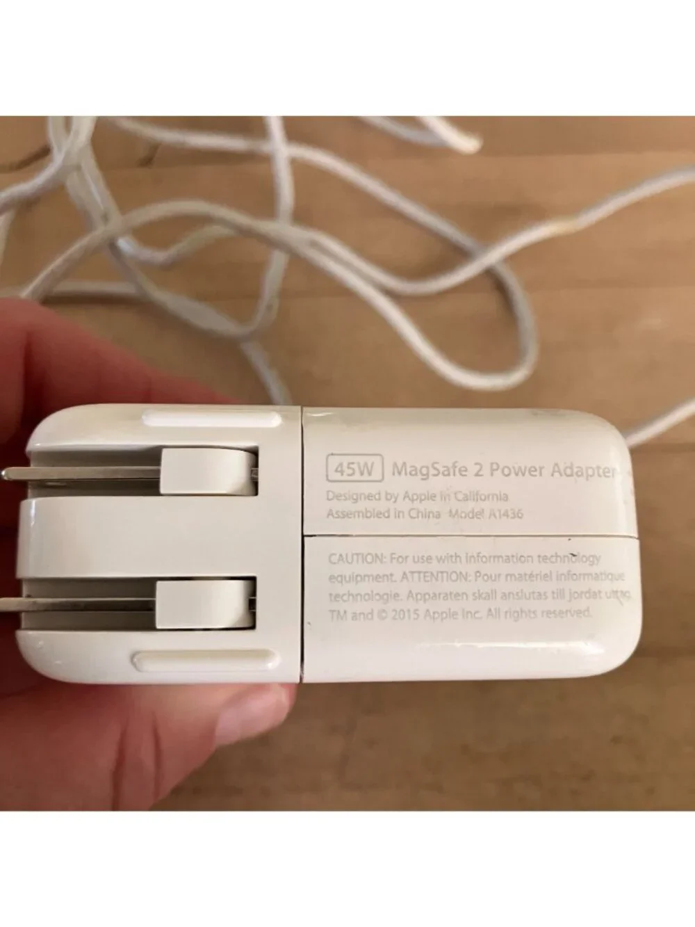 Apple/Non (LOT OF 3) 45W MagSafe 2 Power Adapter A1436 Charger Set White AN EXC